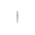 Silver Bar Barbell Single Earring