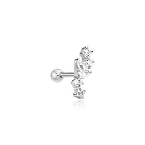 Silver Constellation Barbell Single Earring