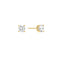 Gold Just You Solitaire Stud Earrings