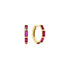 Gold Rosé Holiday Huggie Hoop Earrings