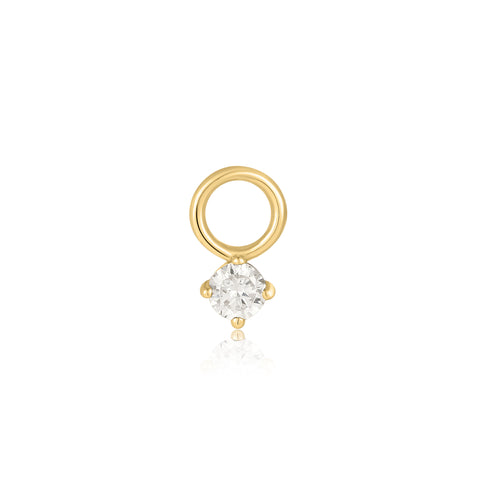 Gold Sparkle Earring Charm