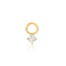 Gold Sparkle Earring Charm