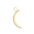 Gold Moon Pavé Earring Charm