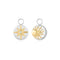 Two Tone Bright Sun Earring Charm
