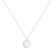 Silver Disc Pendant Necklace