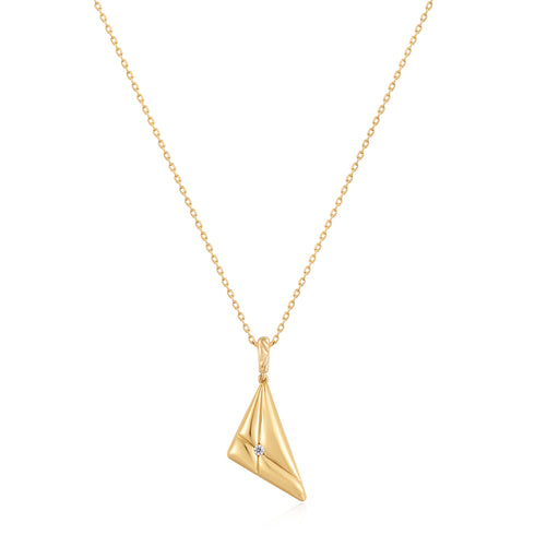 Silver Triangle Pendant Necklace