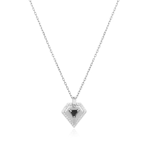 Silver Geometric Necklace
