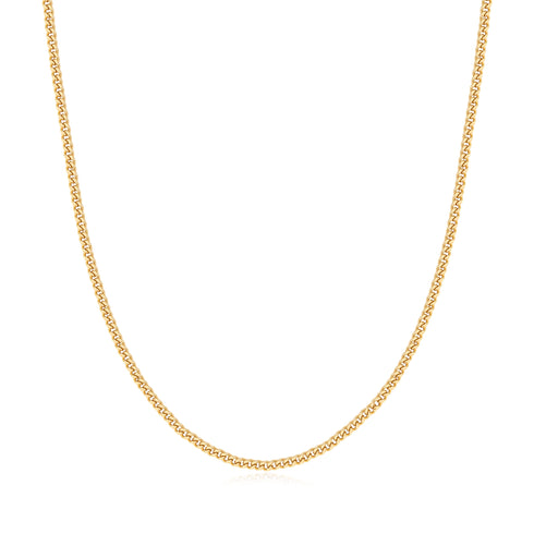 Gold Shiny Curb Necklace