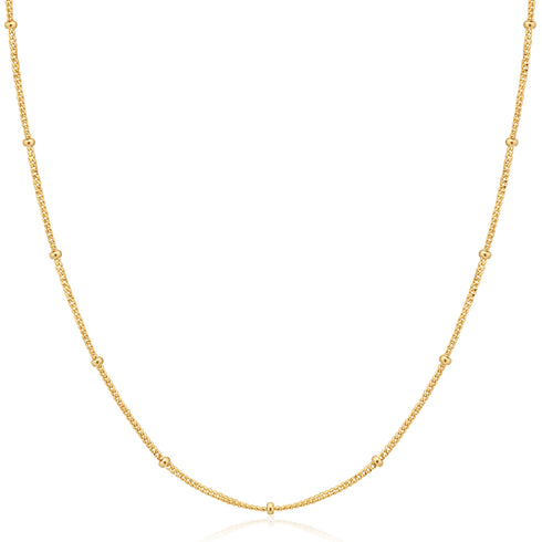 Gold Orb Chain Necklace