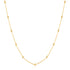 Gold Beaded Chain Necklace