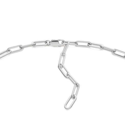 Silver Linked Chunky Chain Necklace