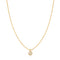 Gold Sphere Pavé Necklace