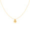 Gold Oval Charm Necklace