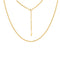 Gold Classic Rolo Chain Necklace