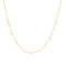 Gold Mini Disc Drop Stacking Necklace