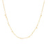 Gold Mini Disc Drop Stacking Necklace