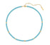Gold Lab Created Turquoise Necklace