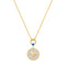 Two-Tone Eight-Pointed Star Signet Necklace