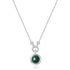 Silver Malachite Reversible Vacation Necklace