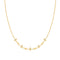Gold Sparkling Star Station Necklace
