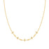 Gold Sparkling Star Station Necklace