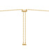 Gold Bezel Cubic Zirconia Station Necklace