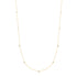 Gold Bezel Cubic Zirconia Station Necklace
