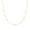 Gold Shell Pearl and Star Station Necklace