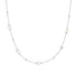 Silver Shell Pearl and Star Station Necklace