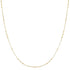 Gold Mini Bead Station Necklace
