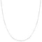Silver Mini Bead Station Necklace