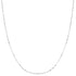 Silver Mini Bead Station Necklace