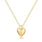 Gold Shield Pendent Necklace