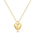 Gold Shield Pendent Necklace