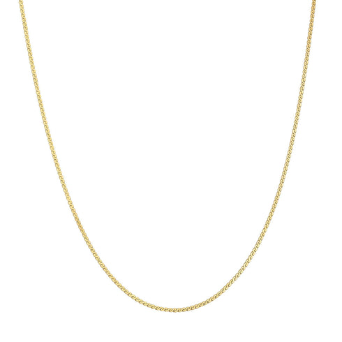Gold Flat S Link Chain Necklace