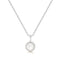 Silver Mother of Pearl Pendant Necklace