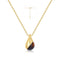 Gold Tiger Eye Droplet Pendant Necklace