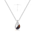 Silver Tiger Eye Droplet Pendant Necklace