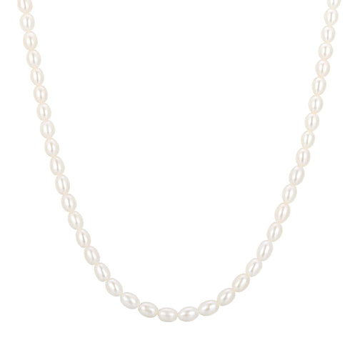 Gold Pearl Beaded Necklace