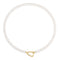 Gold Lobster Clasp Shell Pearl Necklace