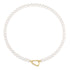 Gold Lobster Clasp Shell Pearl Necklace