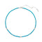 Silver Lab-Created Turquoise Beaded Necklace