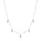 Silver Leaf Station Necklace