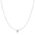 Silver Pavé Heart Necklace