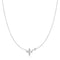 Silver Sparkling Lucky Clover Necklace