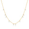 Gold Droplet Station Necklace