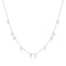 Silver Droplet Station Necklace