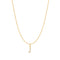 Gold Letter J Initial Necklace