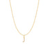 Gold Letter J Initial Necklace