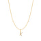 Gold Letter K Initial Necklace
